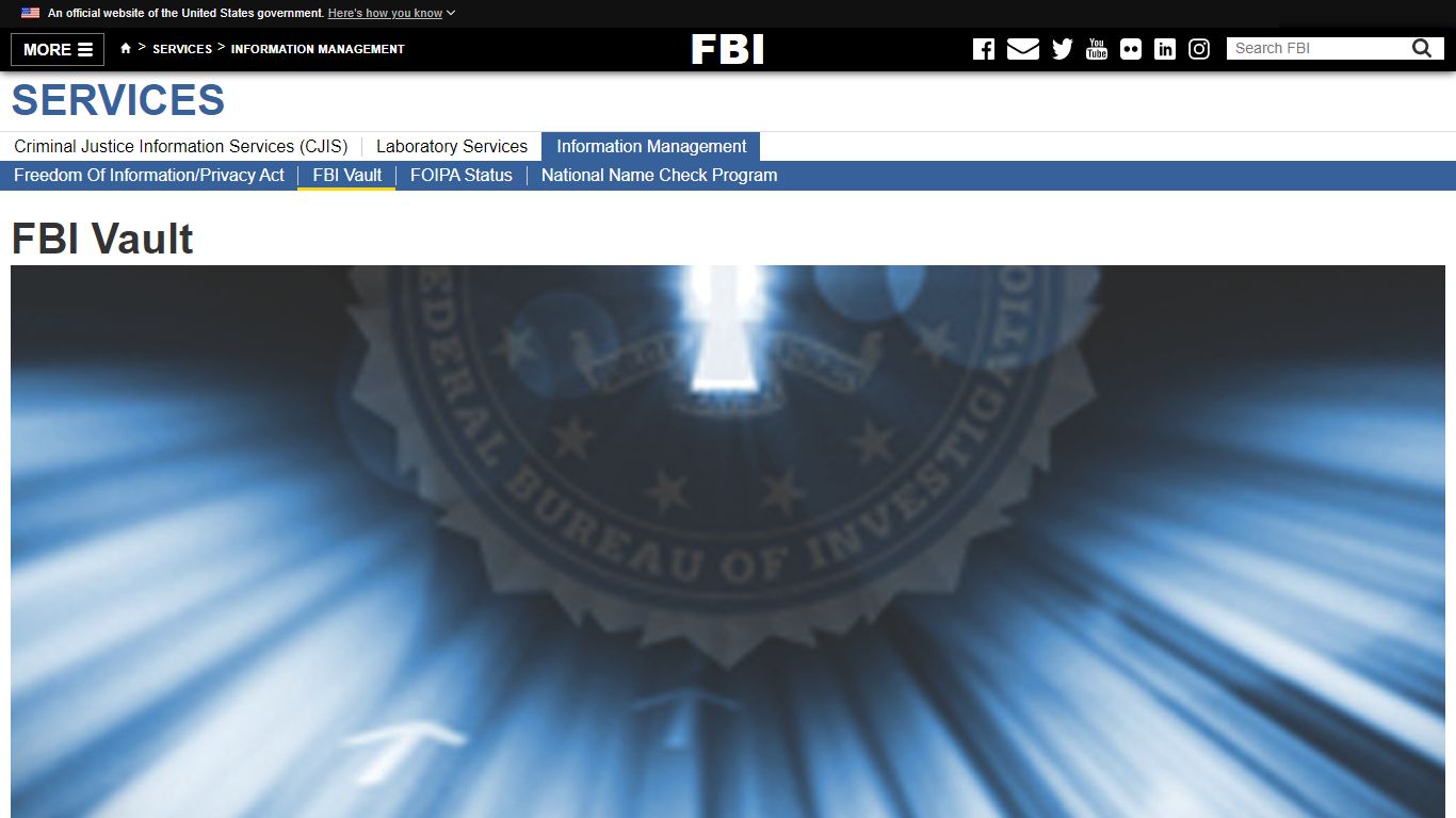 FBI Vault — FBI - Federal Bureau of Investigation